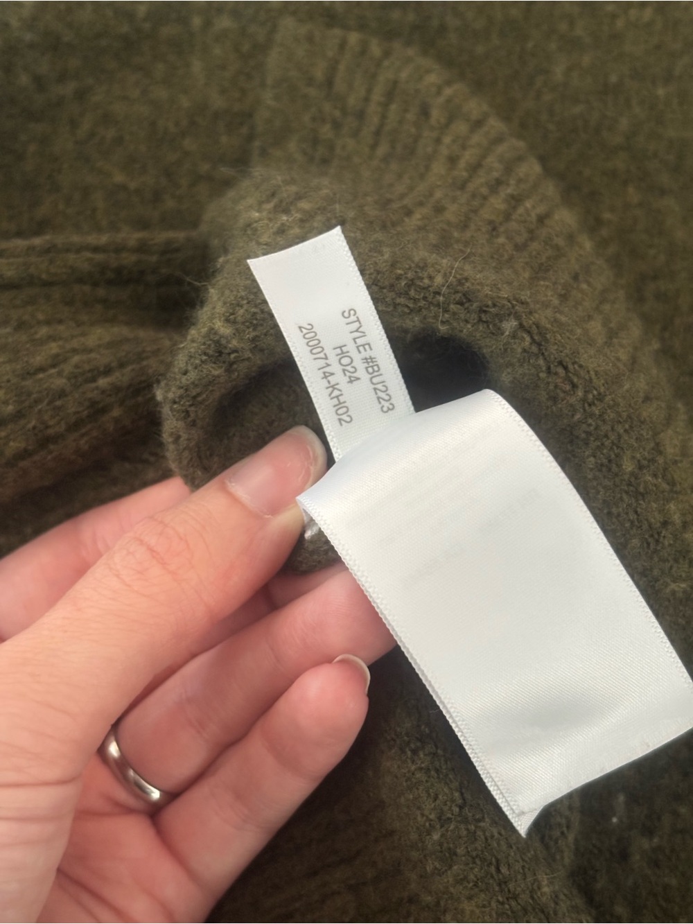 J. Crew | Extra Soft Crewneck Sweater in Olive | Size XS - Picture 7 of 8